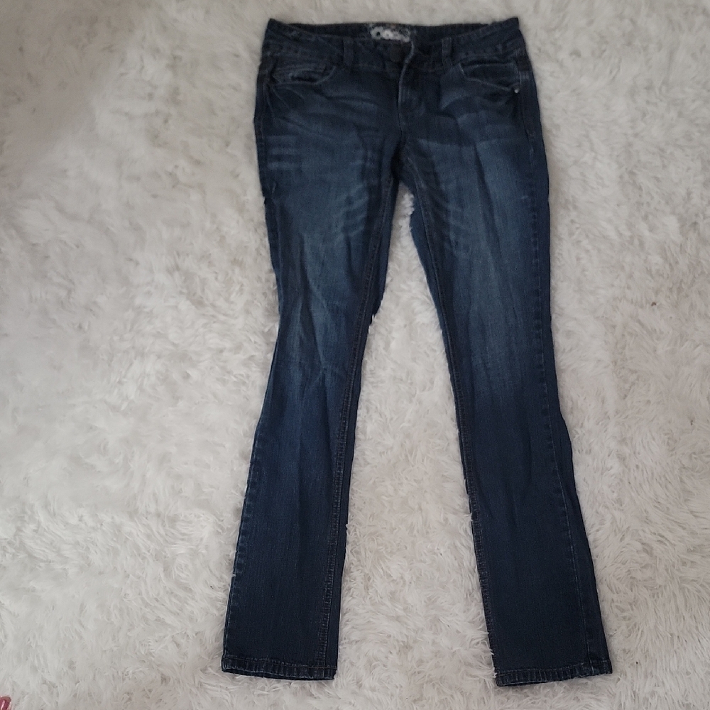 Wurl Women's Straight Leg Jeans in Dark Blue